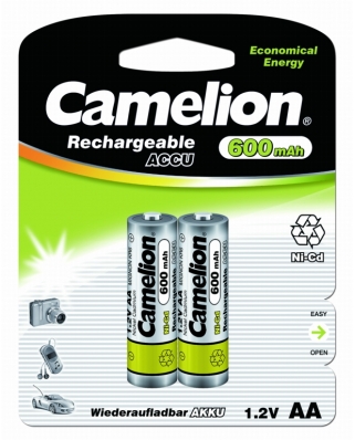Camelion AA-600mAh Ni-Cd BL-2 (ак,1