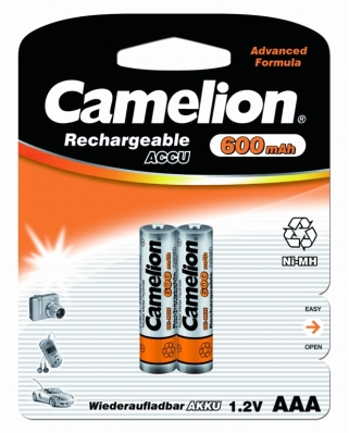 Camelion AAA-600mAh Ni-Mh BL-2 (ак,1