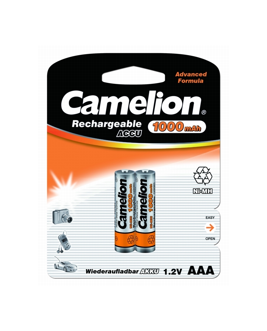 Camelion AAА-1000mAh NI-Mh (24)BL-2(ак 1