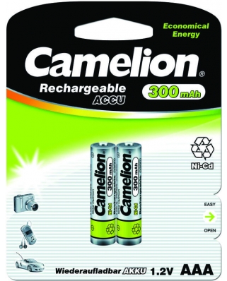 Camelion AAА-300mAh NI-Cd BL (ак, 1