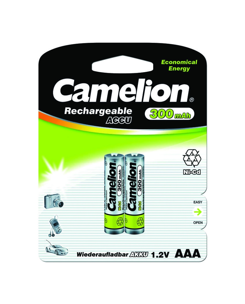 Camelion AAА-300mAh NI-Cd BL (ак, 1