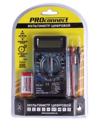 Proconnect Портативный мультиметр M838 (DT838) 13-3013