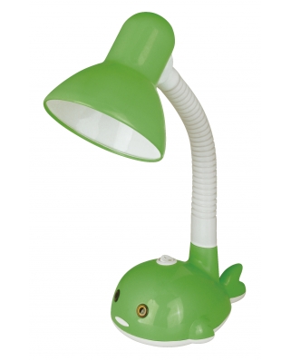Camelion KD-389 C05 зелёный (Светильник настольный, "Рыба-кит", 230В, 40Вт, E27)