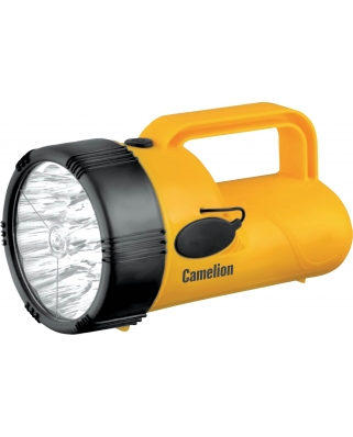 Camelion LED29314 (10)(фонарь аккум. 220В/12В, желтый, 19 LED, 4В 2,3А-ч, пластик, коробка)(10)