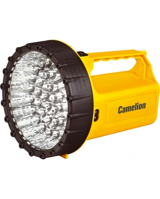 Camelion LED29316 (фонарь аккум. 220В/12В, желтый, 43 LED, 6В 4А-ч, пластик, коробка) 1/6