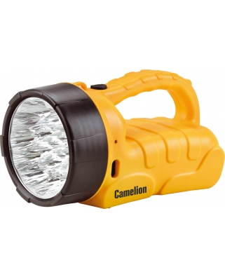 Camelion LED29317 (фонарь аккум. 220В/12В, желтый, 19 LED, 6В 4А-ч, пластик, коробка) 1/8