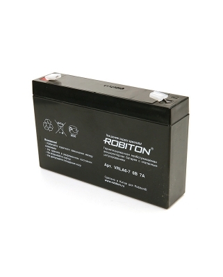 Robiton VRLA6V-7.0Ah ( аккумулятор ) 151х34х94мм(10)