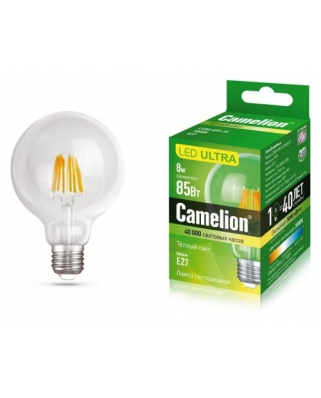 Camelion LED8-G95-FL/830/E27 (Эл.лампа светодиодная 8Вт 220В)