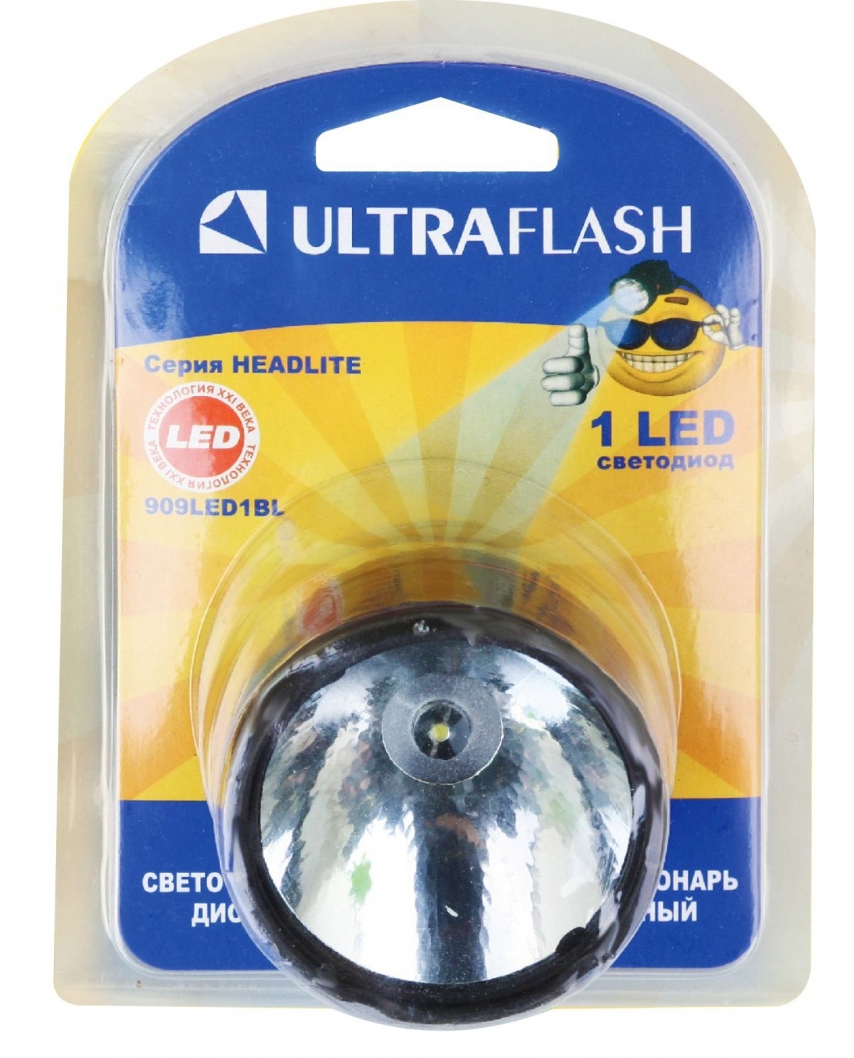 Ultraflash 909LED1BL (фонарь налобн