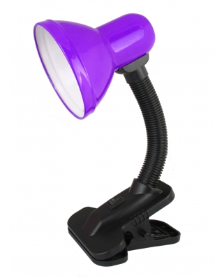 Ultraflash UF-320 C12 фиолетовый (Светильник настольный с прищепкой ***