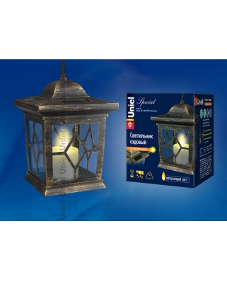 Uniel USL-S-180/PT220 Садовый светильник на солнечной батарее Bronze lantern. Серия Special. Упаковк