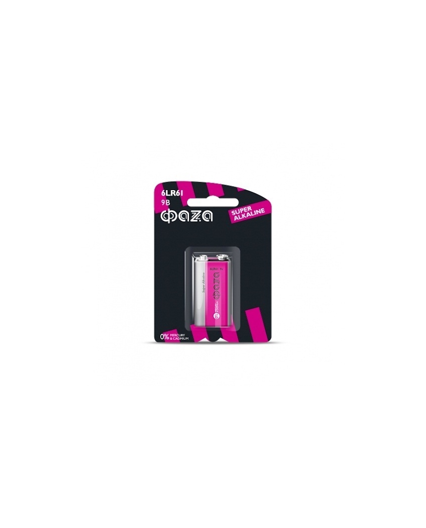 ФАZА Super Alkaline 6LR61 BL-1 9V (алкалин