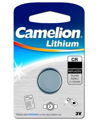 Camelion CR 2450 BL-1 (бат-ка литиев,3В)(10)