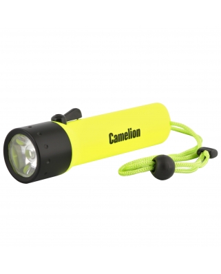 Camelion LED 51513R (фонарь, желт, LED 3W CREE, 4xLR6 в компл, водонепрон, пласт+алюм., блистер)