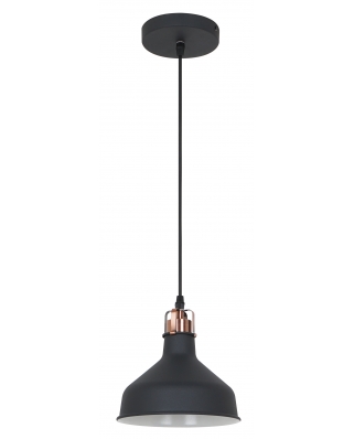 Camelion PL-425S C62 черный + медь (Светильник подвесной Amsterdam, 1х E27, 60Вт, 230В, металл)