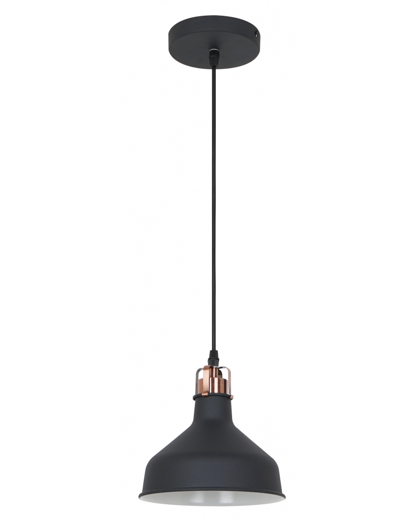 Camelion PL-425S C62 черный + медь (Светильник подвесной Amsterdam, 1х E27, 60Вт, 230В, металл)