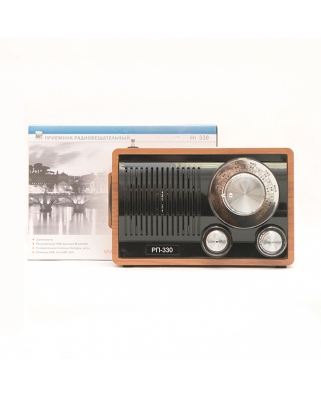 Радиоприемник "БЗРП РП-330", УКВ 64-108МГц, бат. 3*R20, 220V, USB/microSD/AUX/BT