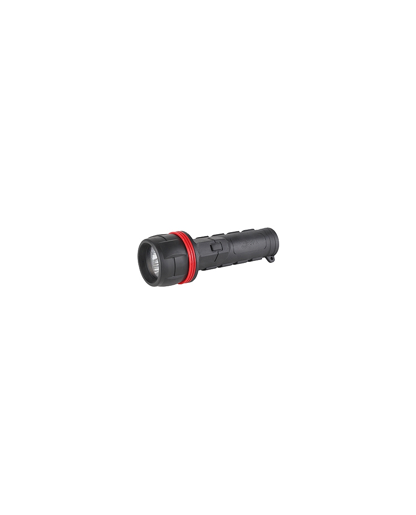 ЭРА R2D Фонарь 3xLED, 2xD, резина, бл
