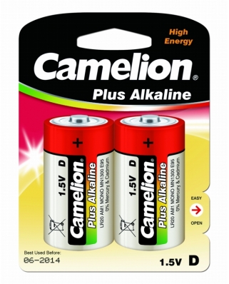 Camelion LR20 Alkaline BL-2 (бат,1,5В)(12/96)