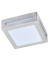 Ecola GX53 LED 3082W светильник накладной Cатин-хром IP65 матовый Квадрат металл. 1*GX53 136x136x55