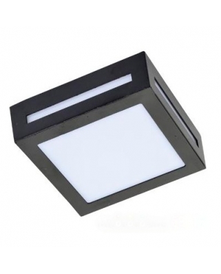 Ecola GX53 LED 3082W светильник накладной Черный IP65 матовый Квадрат металл.1*GX53 136x136x55