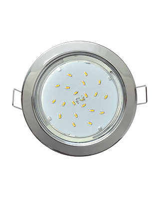 Ecola GX53 H4 220V GX53 хром 38х106 метал встраиваемый (без лампы) FC53H4ECB