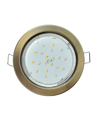 Ecola GX53 H4 220V GX53 чернёная бронза 38x106 метал встраиваемый FN53H4ECB
