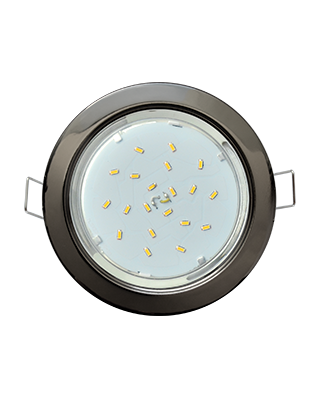 Ecola GX53 H4 220V GX53 черный хром 38x106 метал встраиваемый FB53H4ECB