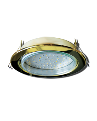 Ecola GX70-H5 светильник золото встр