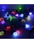 Гирлянда светодиодная "Кристаллики", SE-CRYSTALS-4528M, 4,5M, 28 LED, мульти (7 цв), черный шнур