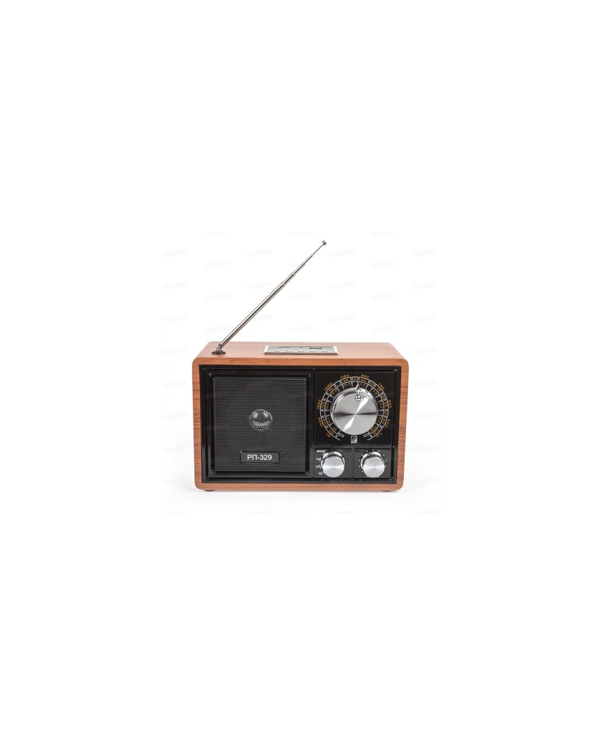 Радиоприемник "БЗРП РП-329", УКВ 64-108МГц, бат. 3*R20, 220V, USB/microSD/AUX/BT