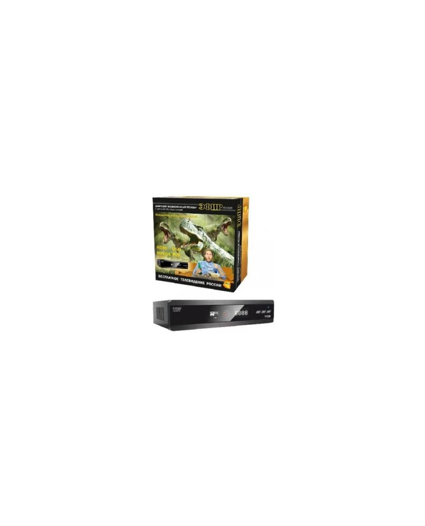 Ресивер эфирный цифровой DVB-T2 HD HD-600RU металл, дисплей, Эфир
