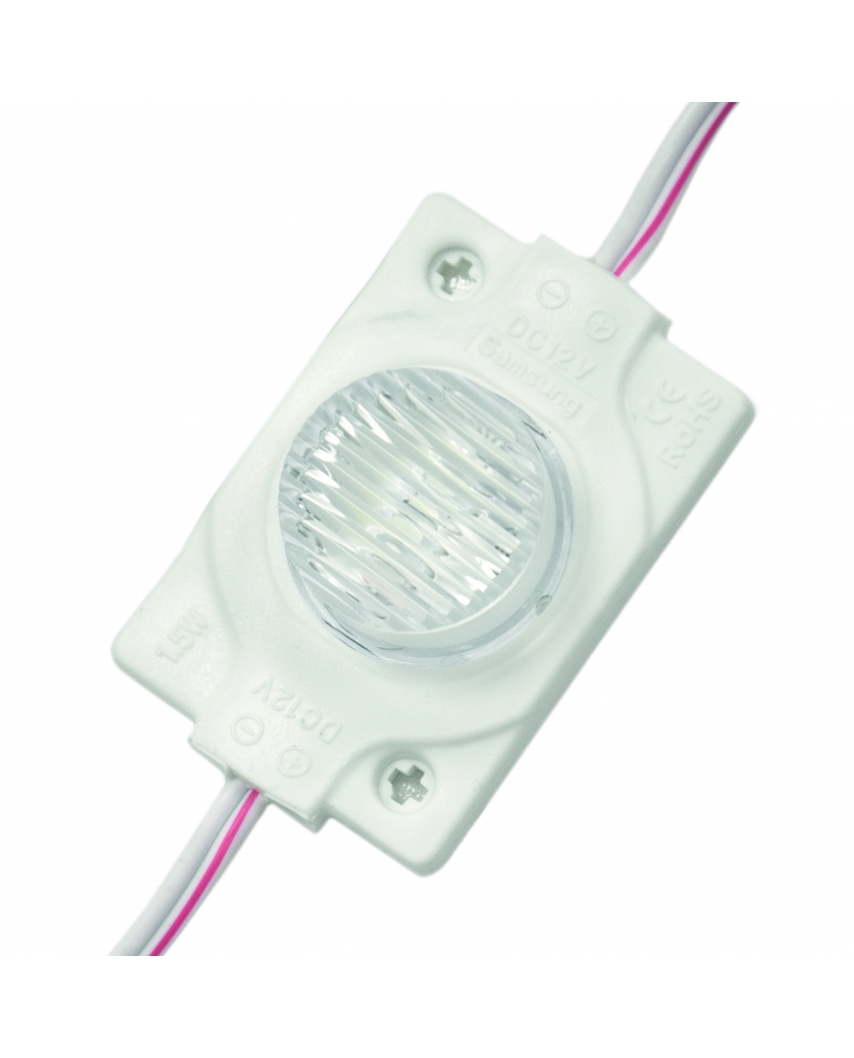 Apeyron Модуль светодиодный, 12В, 1,5 Вт, 1*smd3030,120Лм/д, IP67, 6500 К, угол рассеиван 02-03