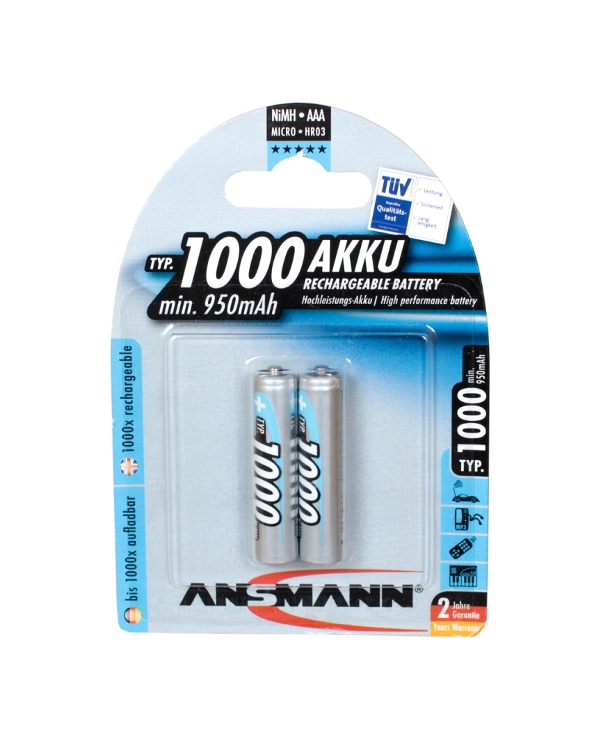 ANSMANN 1000 AAA Profissional 5030892 BL2 аккумулятор (24)