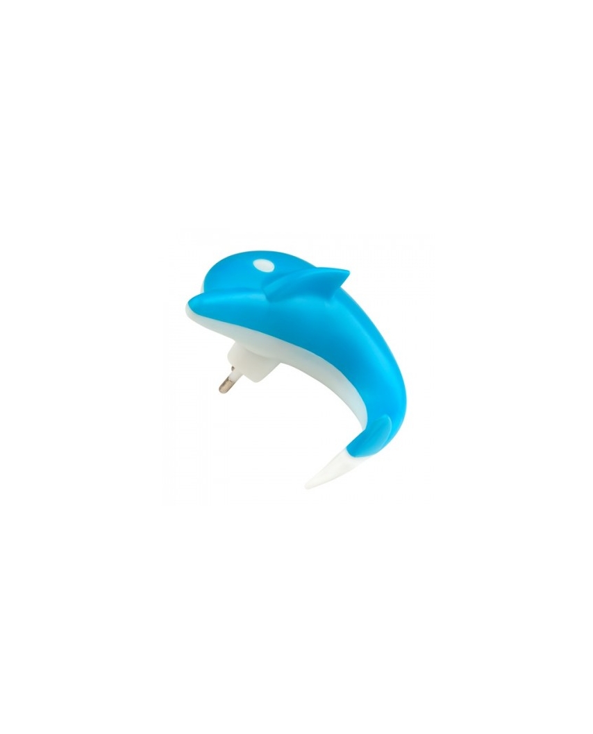 DTL-301-Дельфин/Blue/4LED/0,5W Светильник-ночник. Без выключателя. Блистер
