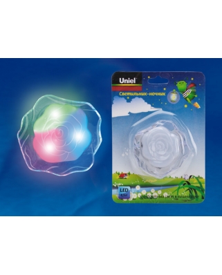 DTL-302-Роза/Pearl/4LED/0,5W Светильник-ночник. Блистерная упаковка