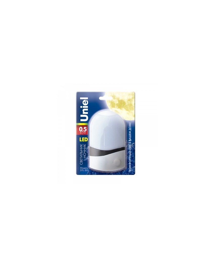 DTL-303-Селена/White/3LED/0,5W Светильник-ночник. Блистерная упаковка.