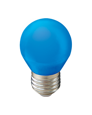 Ecola globe LED color 5,0W G45 220V E27 Blue шар Синий матовая колба 77x45 K7CB50ELB