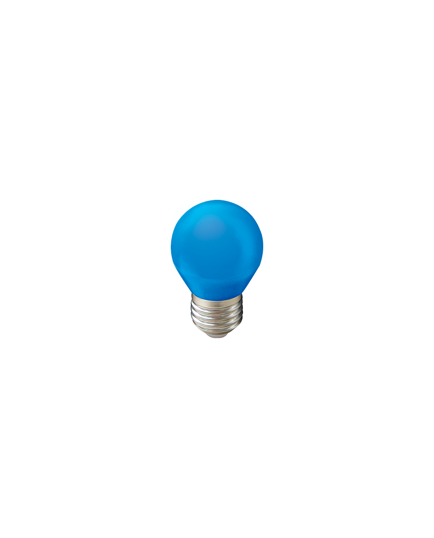 Ecola globe LED color 5,0W G45 220V E27 Blue шар Синий матовая колба 77x45 K7CB50ELB