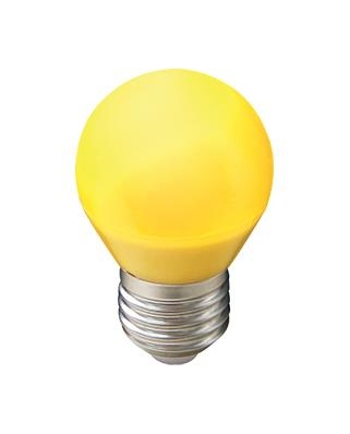 Ecola globe LED color 4,0W G45 220V E27 Yellow шар Желтый матовая колба 77x45 K7CY40ELB