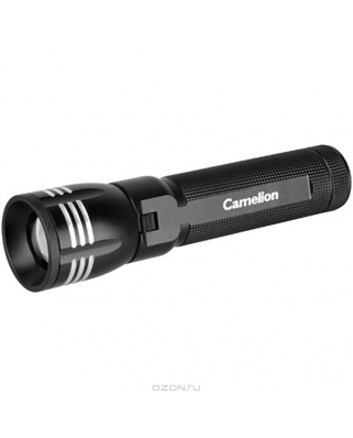 Camelion LED 5128R (фонарь, черн, LED 3.5W 180Лм CREE, фокус, 3 реж, 3XLR03 в компл, алюм, блист)