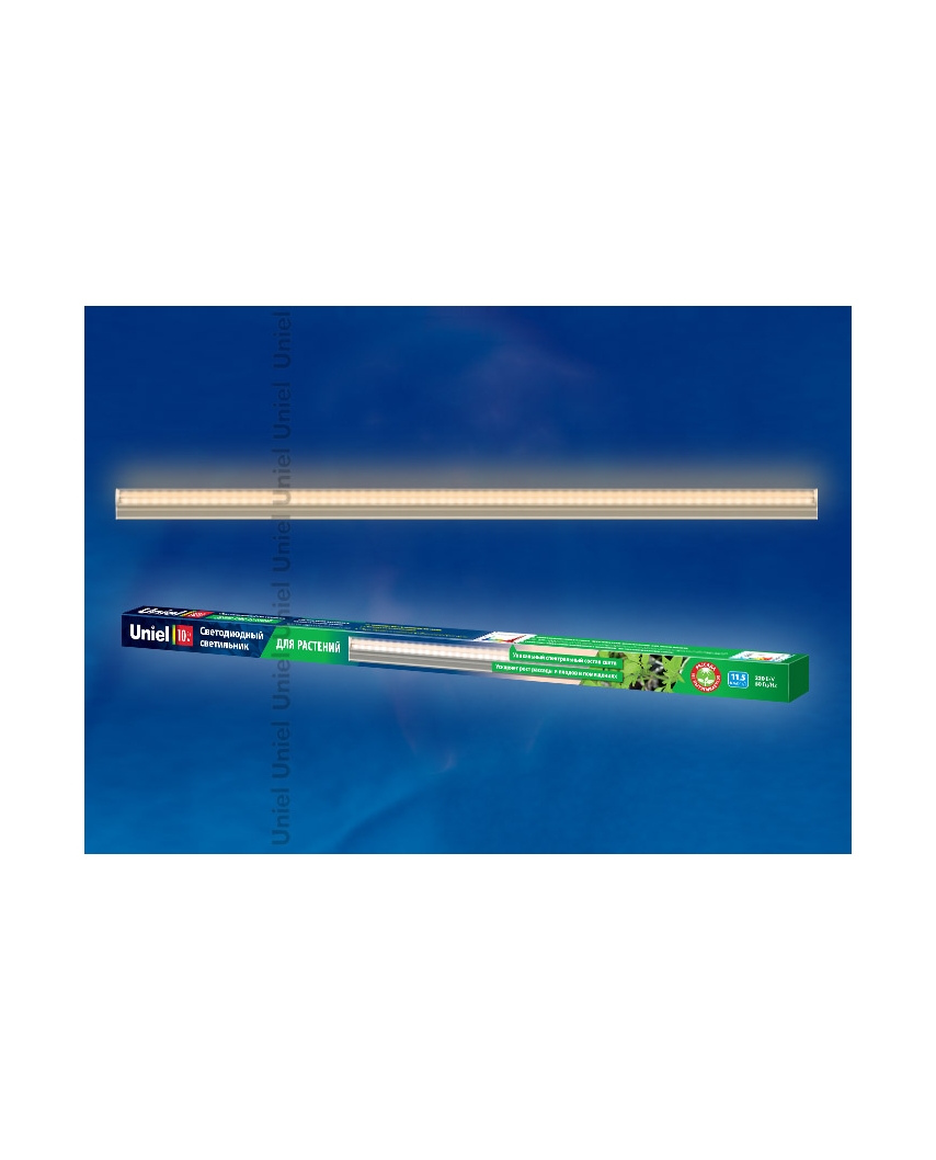 Uniel ULI-P10-10W/SPFR IP40 WHITE Свет для растений светодиодный линейный, 550мм, выкл. на корпусе.