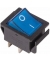 REXANT Выключатель клавишн 250V 16А (4с)ON-OFF синий с подсветкой (10/10/500) 36-2331