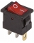 REXANT Выключатель клавишный 12V 15А (3с) ON-OFF красный с подсв. Mini (RWB-206-1, SC-768) 36-2170