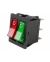 REXANT Выключатель клавишный 250V 15А (6с) ON-OFF красный/зеленый с подсветкой (RWB-511) 36-2450