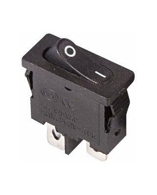 REXANT Выключатель клавишный 250V 6А (2с) ON-OFF черный Mini (RWB-103, SC-766, MRS-101-5) 36-2050