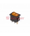 Выключатель клавишный 250V 6А (3с) ON-OFF желтый с подсветкой Mini (RWB-206, SC-768) REXANT (10/50) 