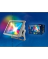 Uniel-ULF-S01-10W/RGB/RC IP65 110-240В Прожектор светодиодный с пультом ДУ. Мультиколор. Корпус серы