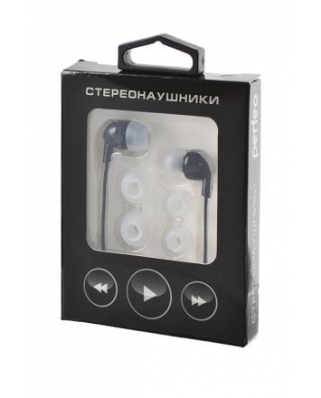 PERFEO Наушники PF-IPD-BLK чёрные BL1