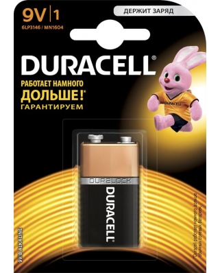 Duracell 6LR61-1BL/6LF22-1BL (батар,9В)(10/30)